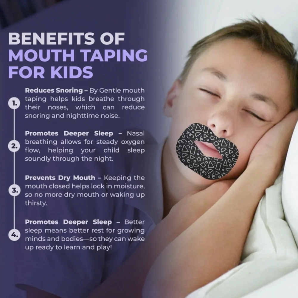 Mouth Tape Muzzle Sleep Youth Size Medium Hold 30 Count New Sealed Package - Picture 5 of 8